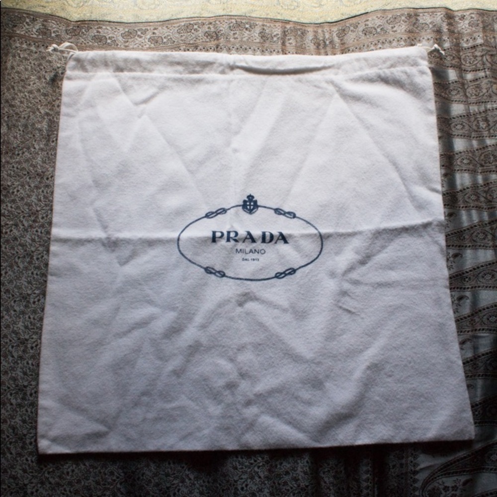Prada Drawstring Dust Bag 15" x 15.75"